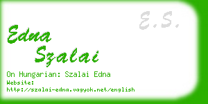 edna szalai business card